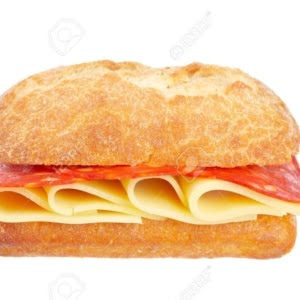 SALAMI AND CHEESE SANDWICH - € 4.50